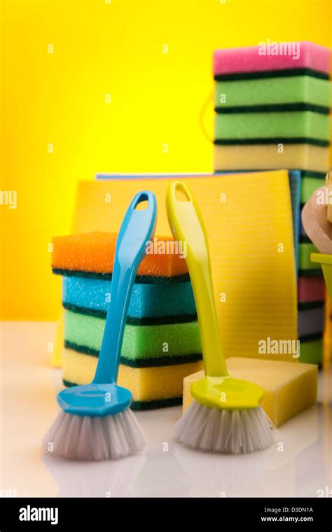 Variety of cleaning products Stock Photo - Alamy