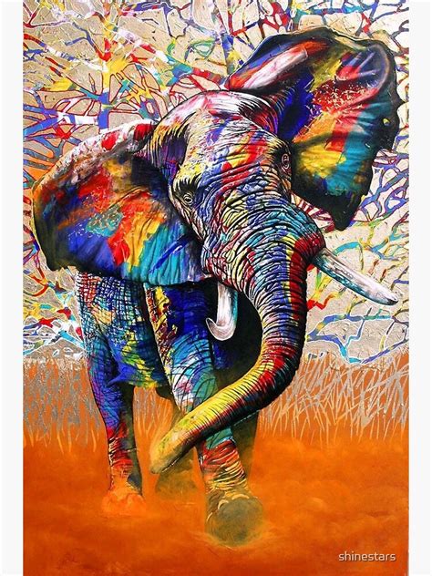 "A beautiful and colorful painted elephant" Canvas Print by shinestars | Redbubble