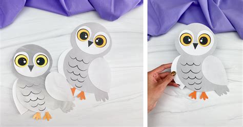 Snowy Owl Printable Craft For Kids [Freebie]