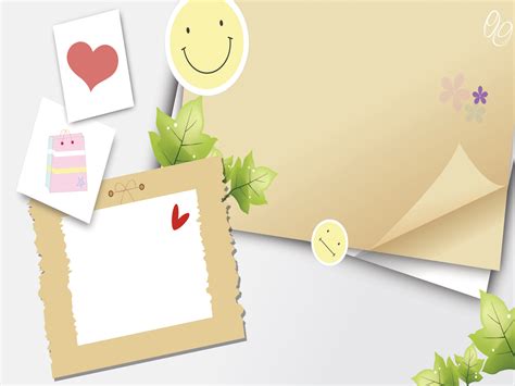 Notes Paper Powerpoint Templates - Arts, Objects Backgrounds