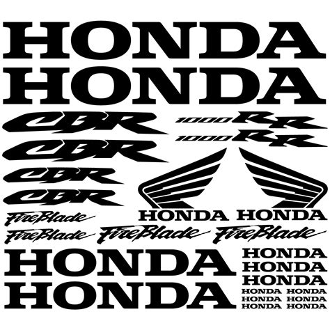 Wandtattoos folies : Honda cbr 1000rr Aufkleber-Set