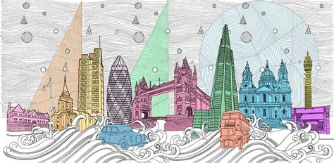 London Cityscape Drawing - Illustrations Jitesh Patel