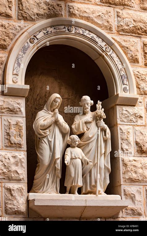 Holy Family statue in Israel Stock Photo - Alamy