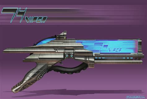 Sci-fi Gun Concept: 74Viper on Behance