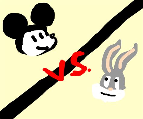 Bugs Bunny Vs. Mickey Mouse - Drawception