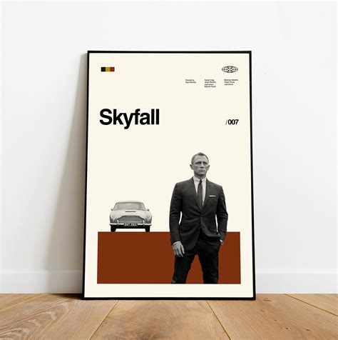 James Bond: Skyfall Movie Poster - Minimlaist Art Designed & Sold By Diego Ramos