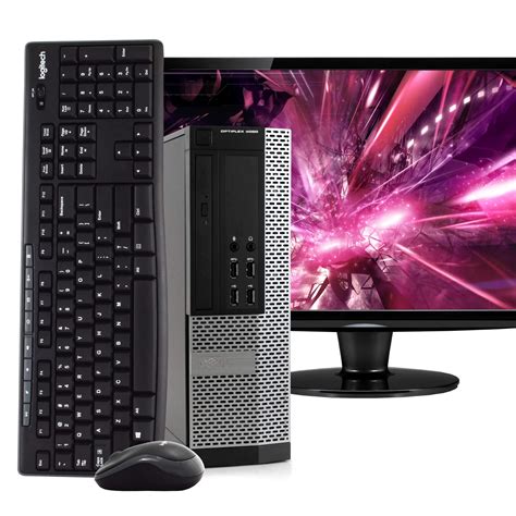 Dell OptiPlex 9020 Intel i5, 8GB RAM, 500GB HDD, Windows 10 Pro, NEW 24" LCD Monitor, Wireless ...