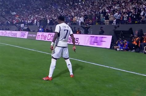 Vinicius Junior performs Cristiano Ronaldo's 'SIU' Celebration at Al Nassr stadium - Futbol on ...