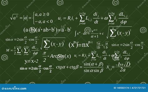 Creative Vector Illustration of Math Equation, Mathematical, Arithmetic, Physics Formulas ...