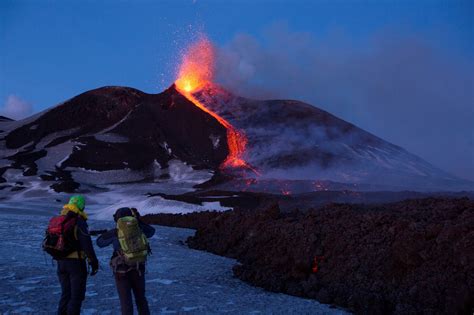 Mount Etna, Europe’s Most Active Volcano, Puts On a Show - The New York Times