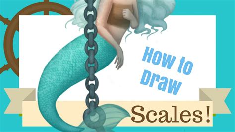 How To Draw Scales On A Mermaid | DRAW IT OUT