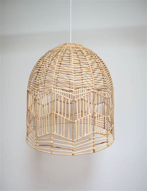 Raw Lace Rattan Pendant Lamp Shade (45cm) | Haus of Rattan