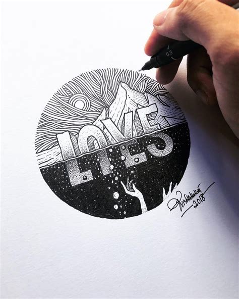 Love - Lies. Detailed Drawings with many Styles. By Visoth Kakvei. Dark Drawings, Detailed ...