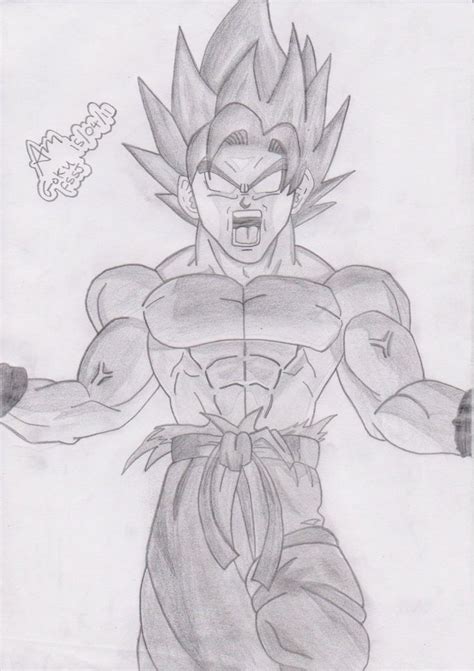 Goku Drawing Anime Dragon Ball Z : Goku MUI | Anime dragon ball super, Dragon ball goku ...