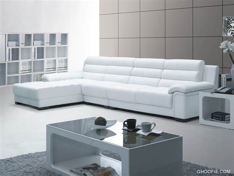 White Modern Leather Sofa - Interior Design Ideas