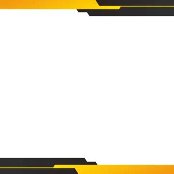 Header Footer Black Yellow Transparent Vector Design, Header Footer Design, Ppt, Footer Banners ...