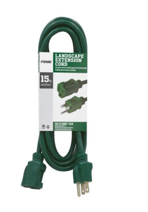 15 ft. SJTW Green Outdoor Extension Cord - Costless WHOLESALE - La Habra - Orange - California ...