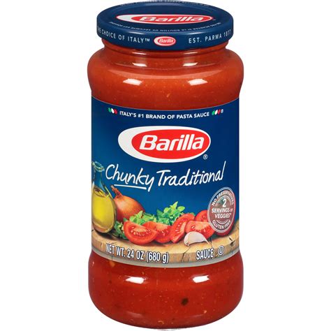 Barilla® Chunky Traditional Pasta Sauce 24 oz - Walmart.com - Walmart.com