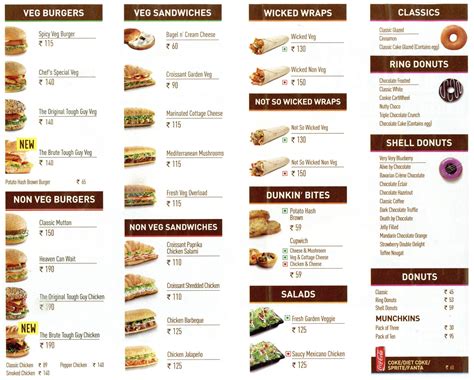 Dunkin Donuts Menu With Prices 2025 - Sonia Lee