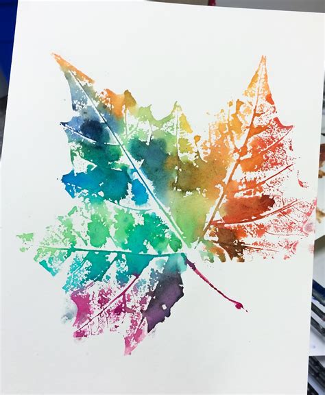 smART Class: Fall'n in Love With Leaf Printing