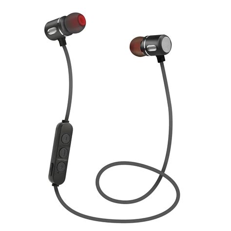 Black Color Wireless Earphone Light Weight Design Bluetooth Hands free Headset With USB Charge ...