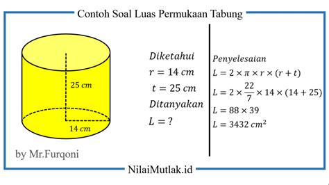 Rumus Tabung Cara Menghitung Volume Luas Permukaan Contoh Soal - Riset