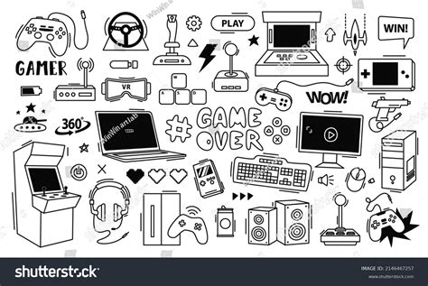 2,529 Gaming Controller Sketch Images, Stock Photos & Vectors ...