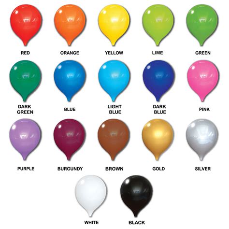 PermaShine 12" Balloon Colors | Balloons On A Stick