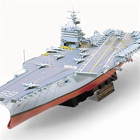 Tamiya USS Enterprise Model Kit 78007-1/350 Cvn65 Aircraft Carrier for sale online Military ...