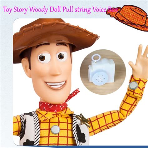 Toy Story Custom Talking Movie Accurate Sheriff Woody Deluxe Caixa De Som Pull-string Voice Box ...