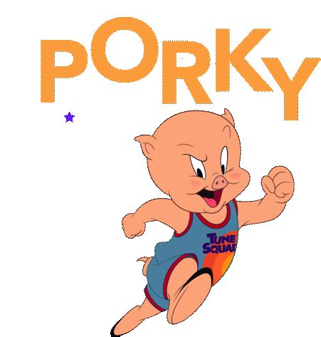 Porky Porky Pig Sticker – Porky Porky Pig Space Jam A New Legacy – GIFlar bilan tanishing va ...