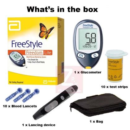 Zen Pharmacy | Abbott FreeStyle Freedom Lite Glucometer Blood Glucose Meter With 10s Strip