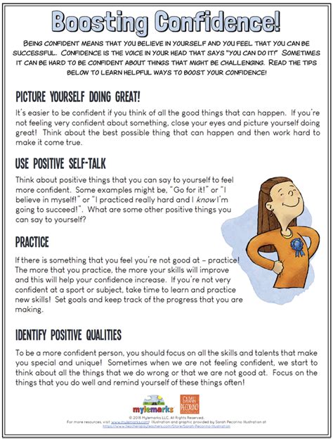 Self-Esteem and Confidence Building Worksheets for Kids and Teens ...