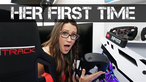 Wife's FIRST TIME using VR in the Sim Racing Rig! A taste of what someone experiences the first time