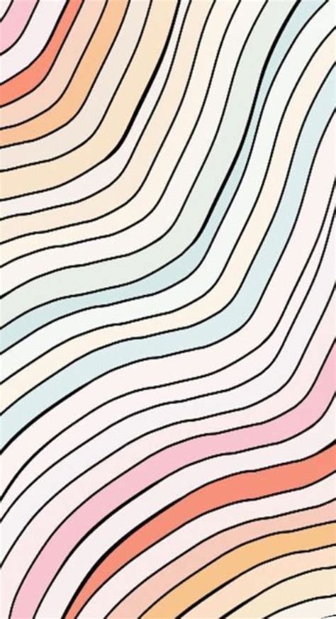 Vsco wavy lines, colorful wavy lines HD phone wallpaper | Pxfuel