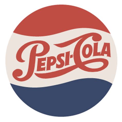 Pepsi Cola Vintage Logo Sticker - Sticker Mania