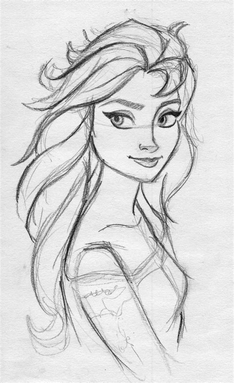 Elsa with long hair by LaetiArt on deviantART | Disney art drawings ...