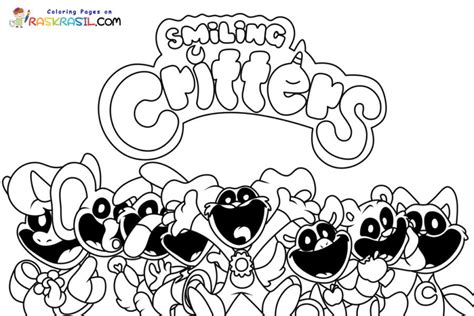 Smiling Critters Coloring Pages Printable for Free Download