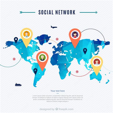 Free Vector | Social network map