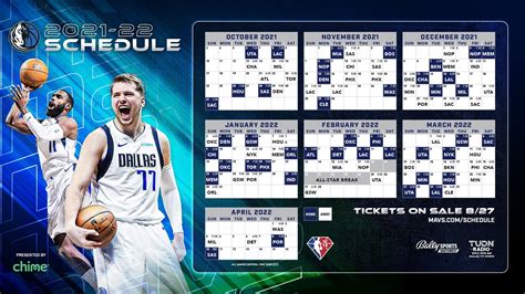 2021-2022 Dallas Mavericks Schedule : r/Mavericks