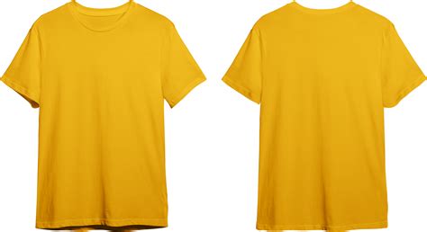 Mustard men's classic t-shirt front and back 23370451 PNG