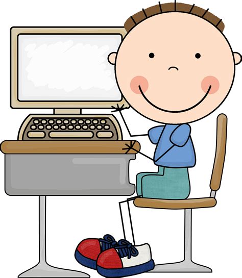 child on computer clipart - Clip Art Library