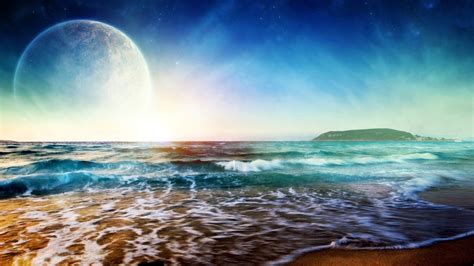 🔥 [40+] Beach Moon Wallpapers | WallpaperSafari