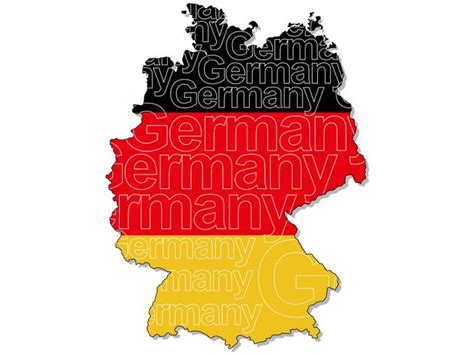 A map of Germany. 182230 Vector Art at Vecteezy