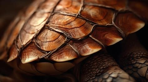 Premium AI Image | A close up of a turtle's shell