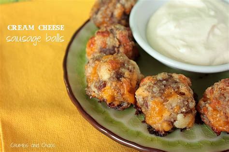 Cream Cheese Sausage Balls with Creamy Mustard Dipping Sauce | Cream cheese sausage balls ...