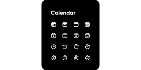 Calendar Icons | Figma