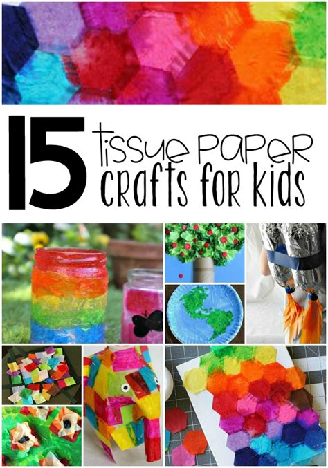 15 Tissue Paper Crafts For Kids