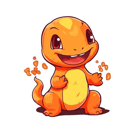 Charmander Clipart El Pokemon De Color Albaricoque Es Muy Divertido ...