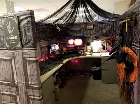 Cubicle Halloween Decorating Ideas Cubicle Halloween Office Decorations ...